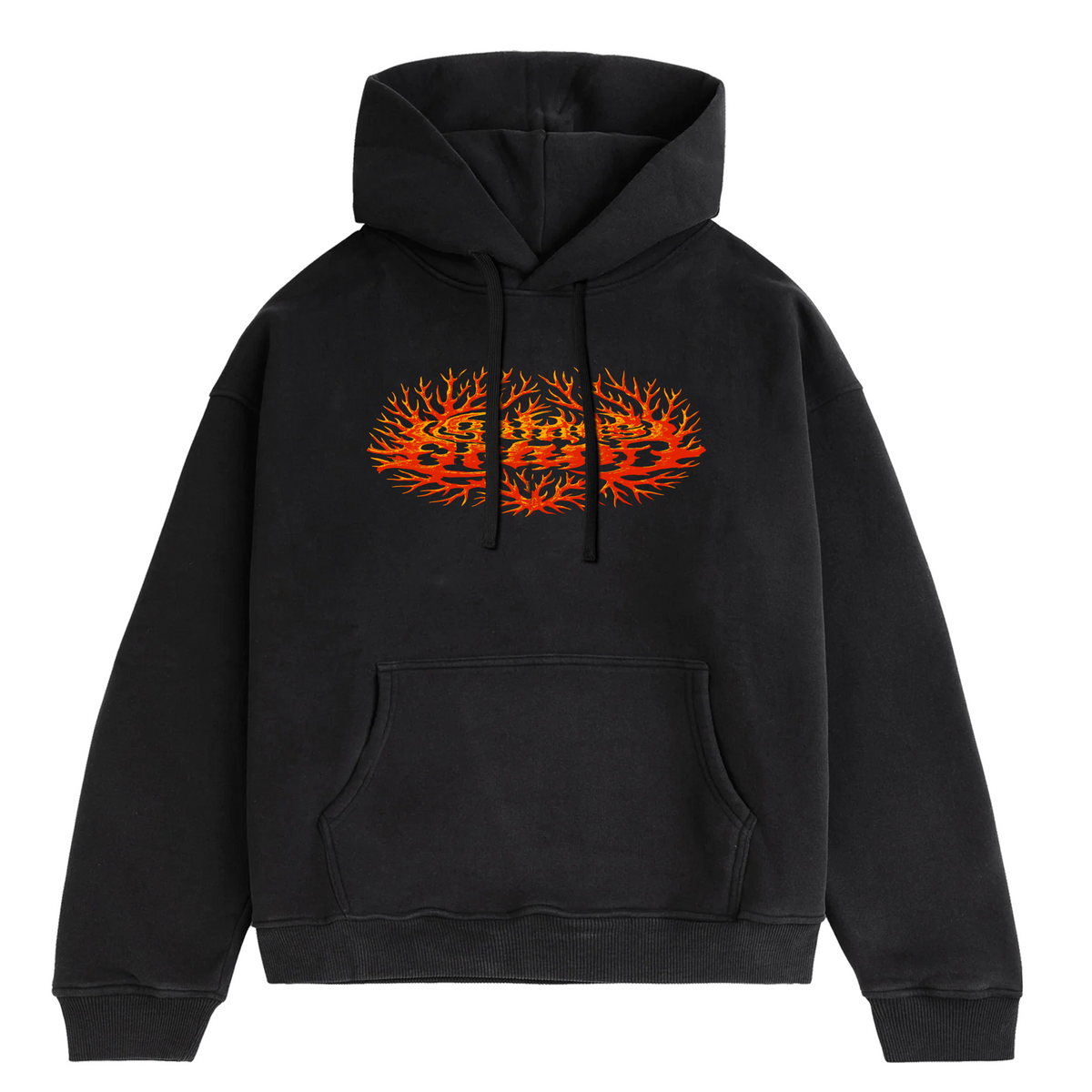 Coral Logo Hoodie – Drain Cleaner Hot Sauce