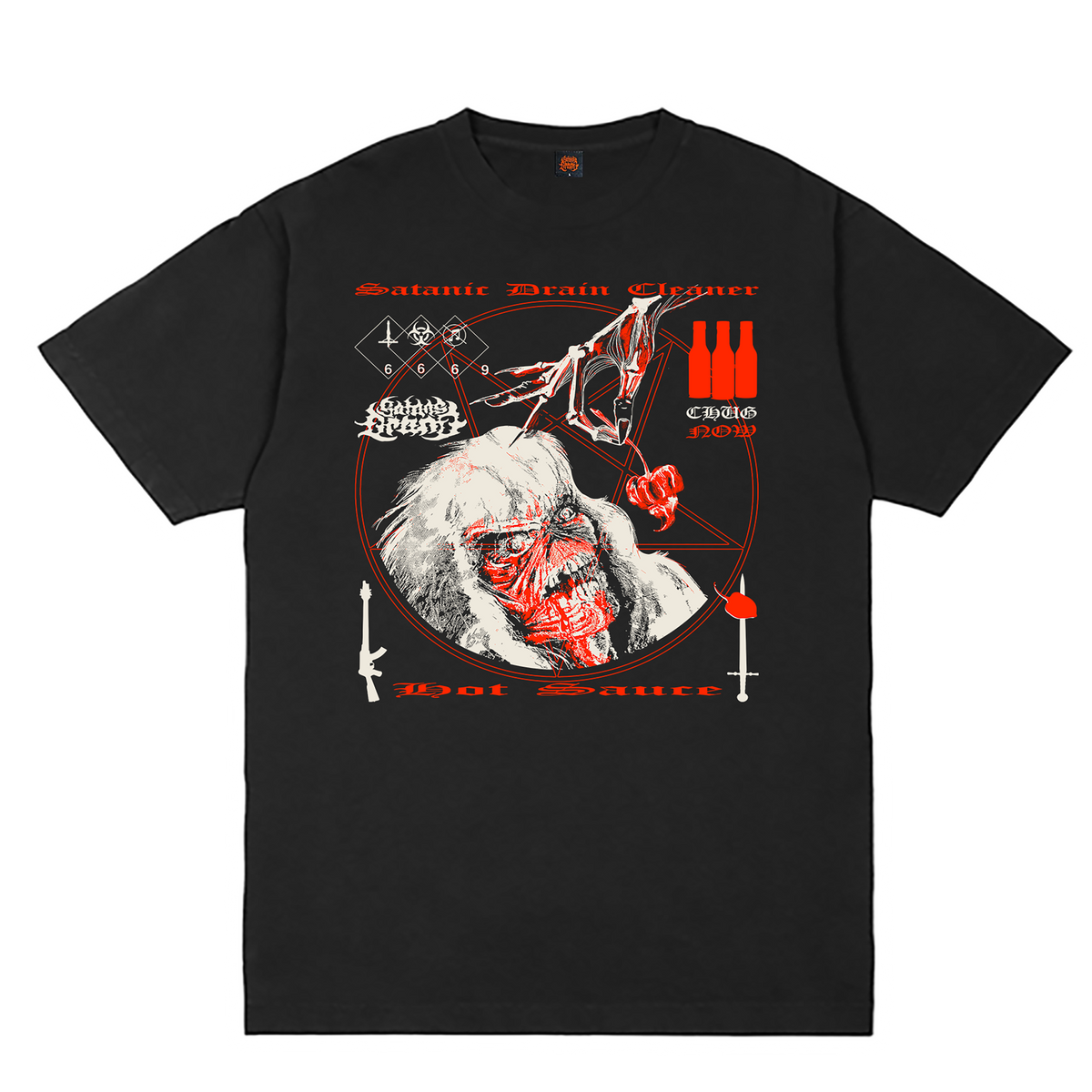 Tweaker Eddie T-Shirt (Black) – Satanic Drain Cleaner